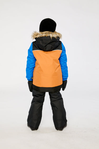 Two Piece Discover Snowsuit Black Brown And Blue-3