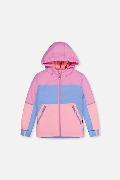 Light Weight Two Piece Chill Snowsuit Pink Blue And Mauve-2