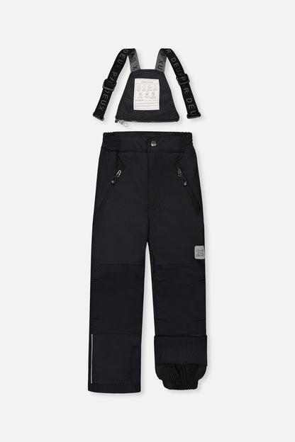 Two Piece Play Snowsuit Black With Black Pants-4