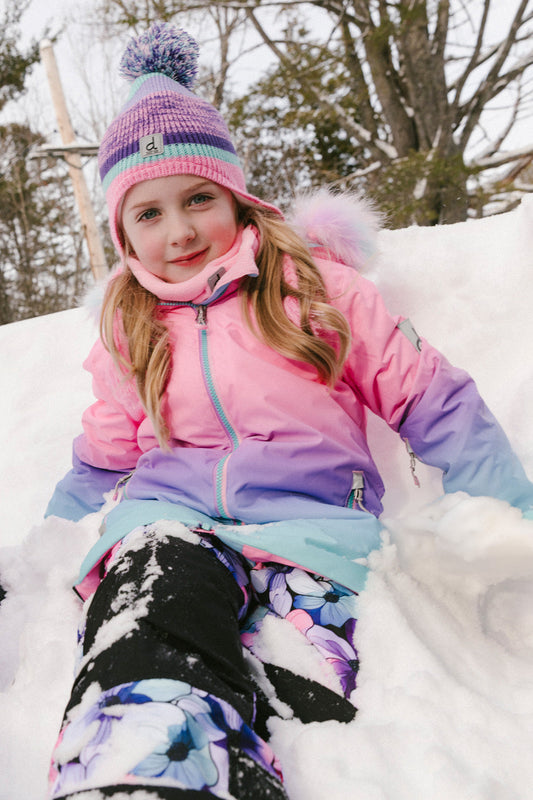 Two Piece Play Snowsuit Pink To Blue Gradient-1