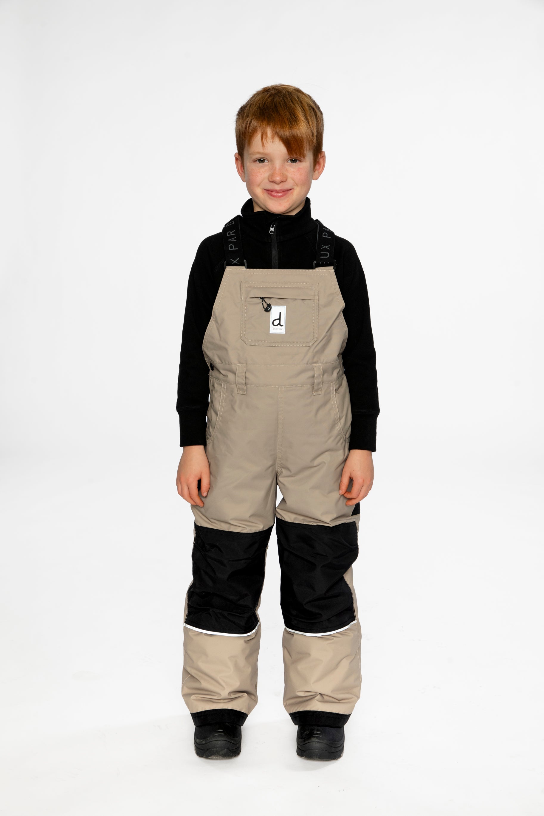 Play Overall Snow Bib Taupe-1