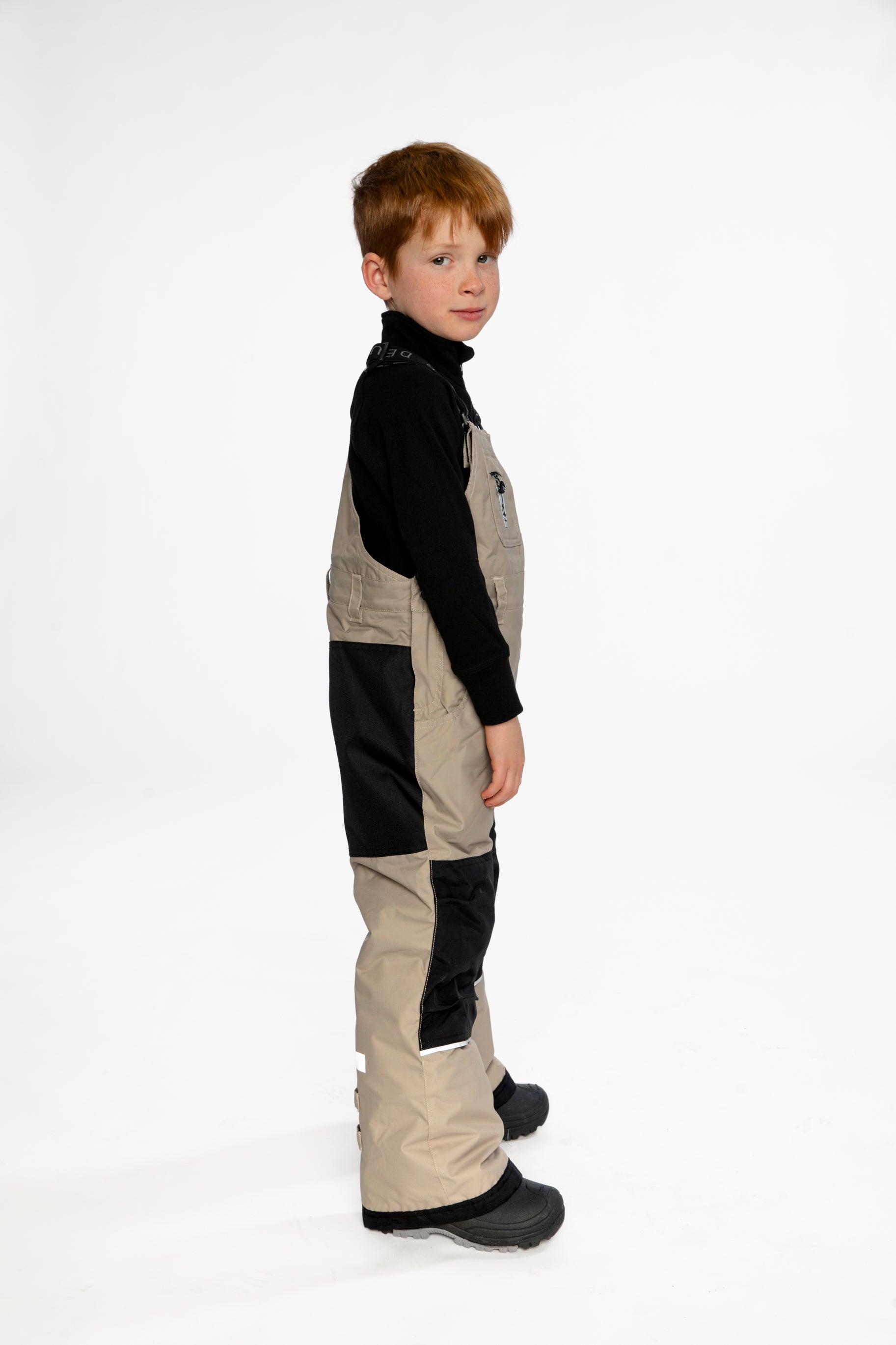 Play Overall Snow Bib Taupe-2