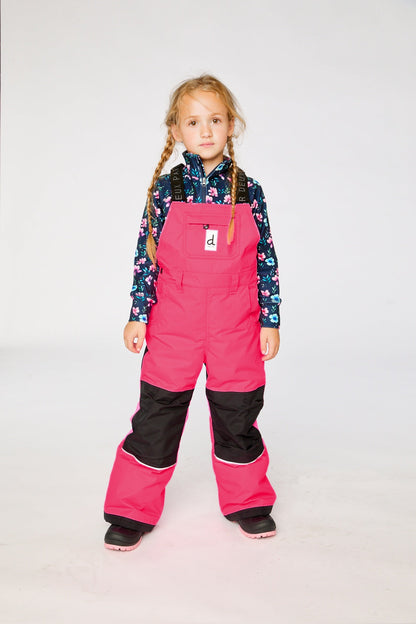 Play Overall Snow Bib Bright Pink-1