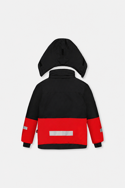 Two Piece Teknik Snowsuit Red With Black Pants-2