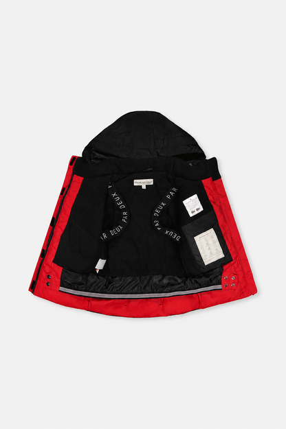 Two Piece Teknik Snowsuit Red With Black Pants-3