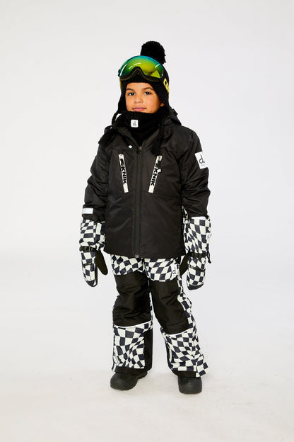 Two Piece Teknik Snowsuit Black And White-1