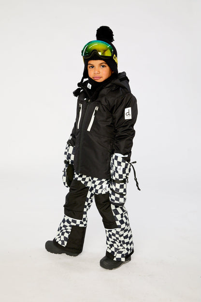 Two Piece Teknik Snowsuit Black And White-2