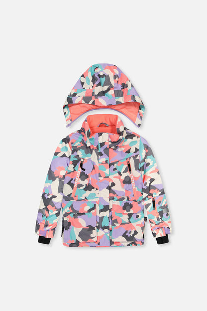 Two Piece Teknik Snowsuit Coral Camouflage-4