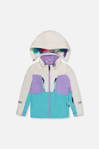Two Piece Teknik Snowsuit Multicolored With A Diamond Pattern-4
