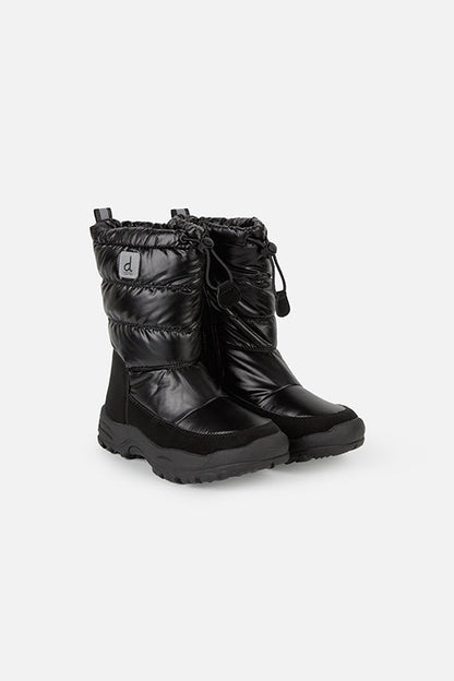 Nylon Quilted Winter Boots Noir-0