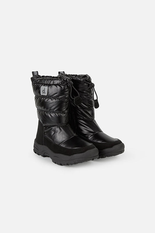 Nylon Quilted Winter Boots Noir-0