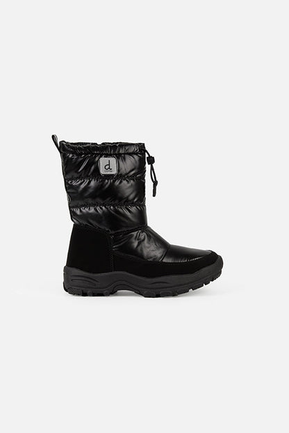 Nylon Quilted Winter Boots Noir-1