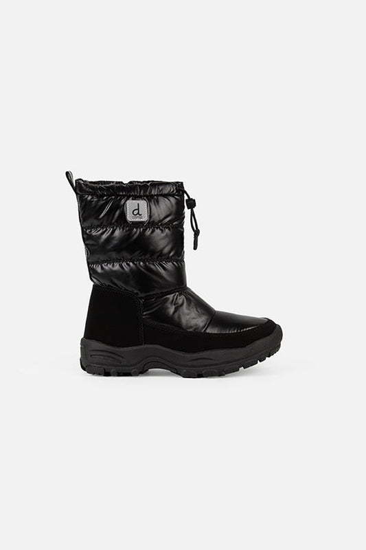 Nylon Quilted Winter Boots Noir-1