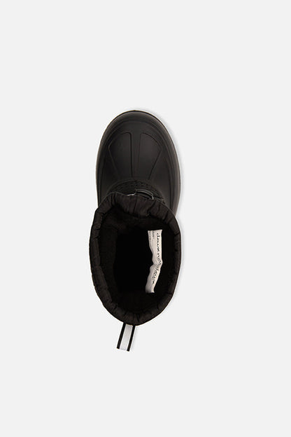 Rubberized Puffer Winter Boots Black-3