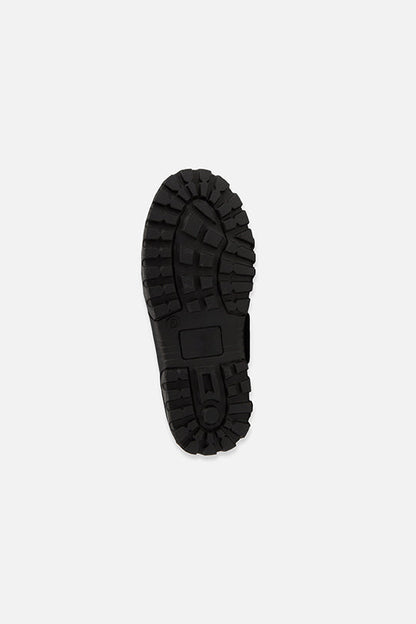 Rubberized Puffer Winter Boots Black-4