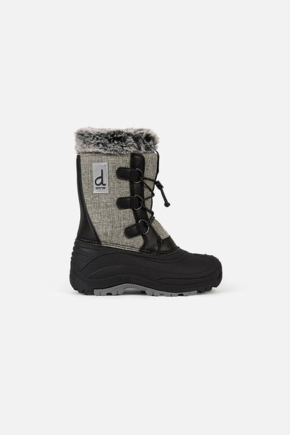 Winter Boots With Removable Lining Grey Mix-1