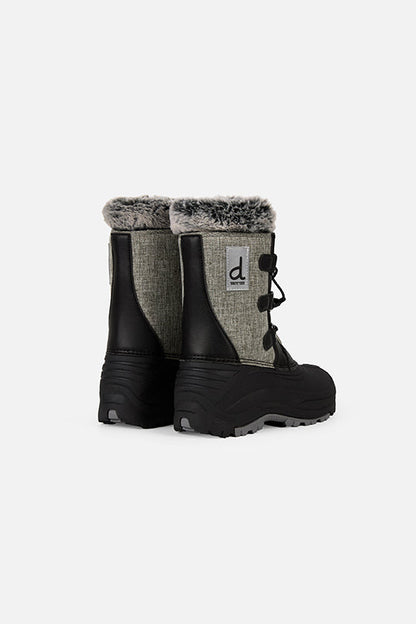 Winter Boots With Removable Lining Grey Mix-2