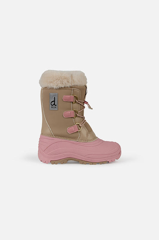 Winter Boots With Removable Lining Pale Dusty Pink-1