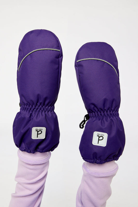 Play Baby Winter Mittens Dark Purple-1