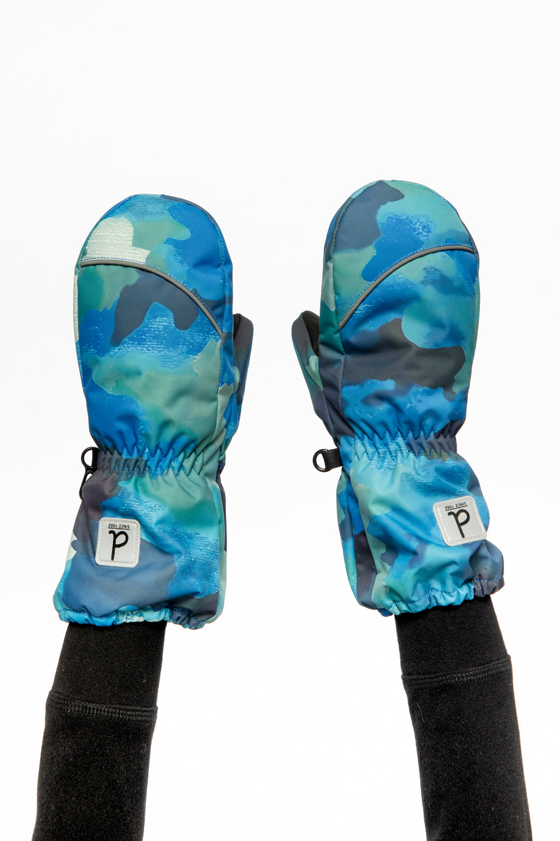 Play Baby Winter Mittens Blue Camouflage-1