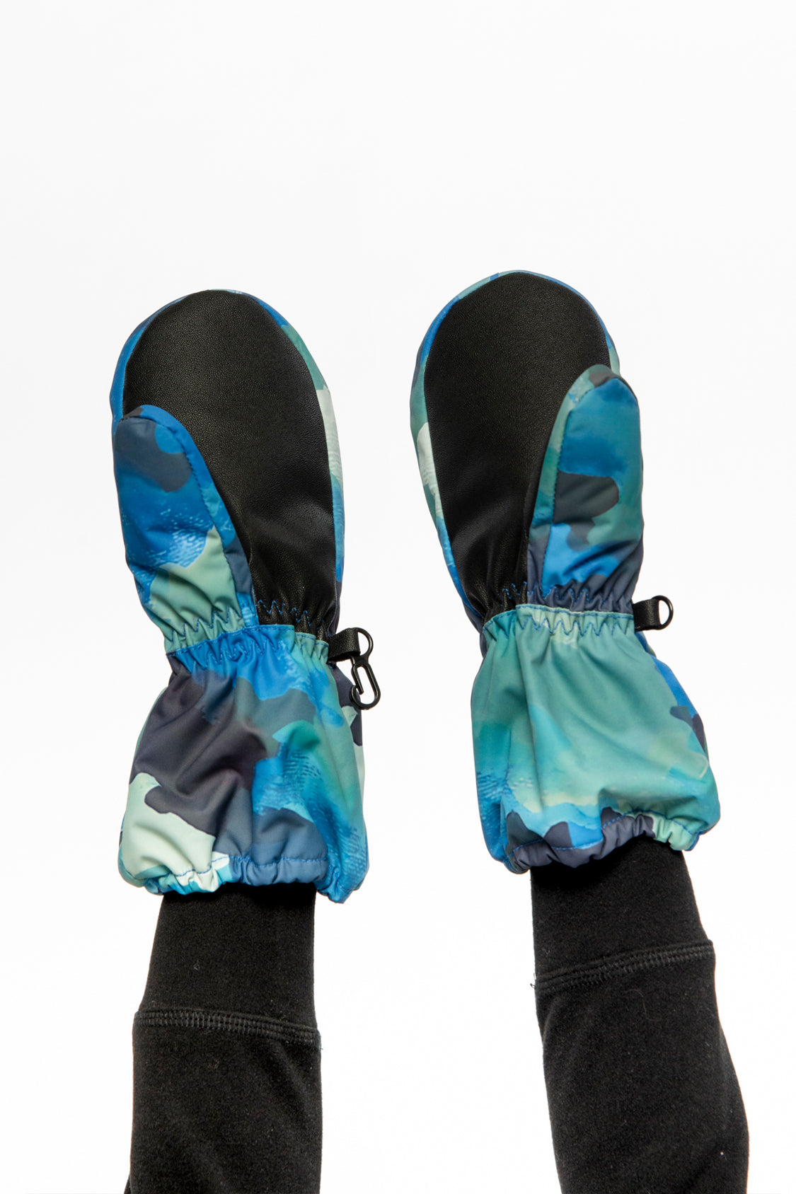 Play Baby Winter Mittens Blue Camouflage-2