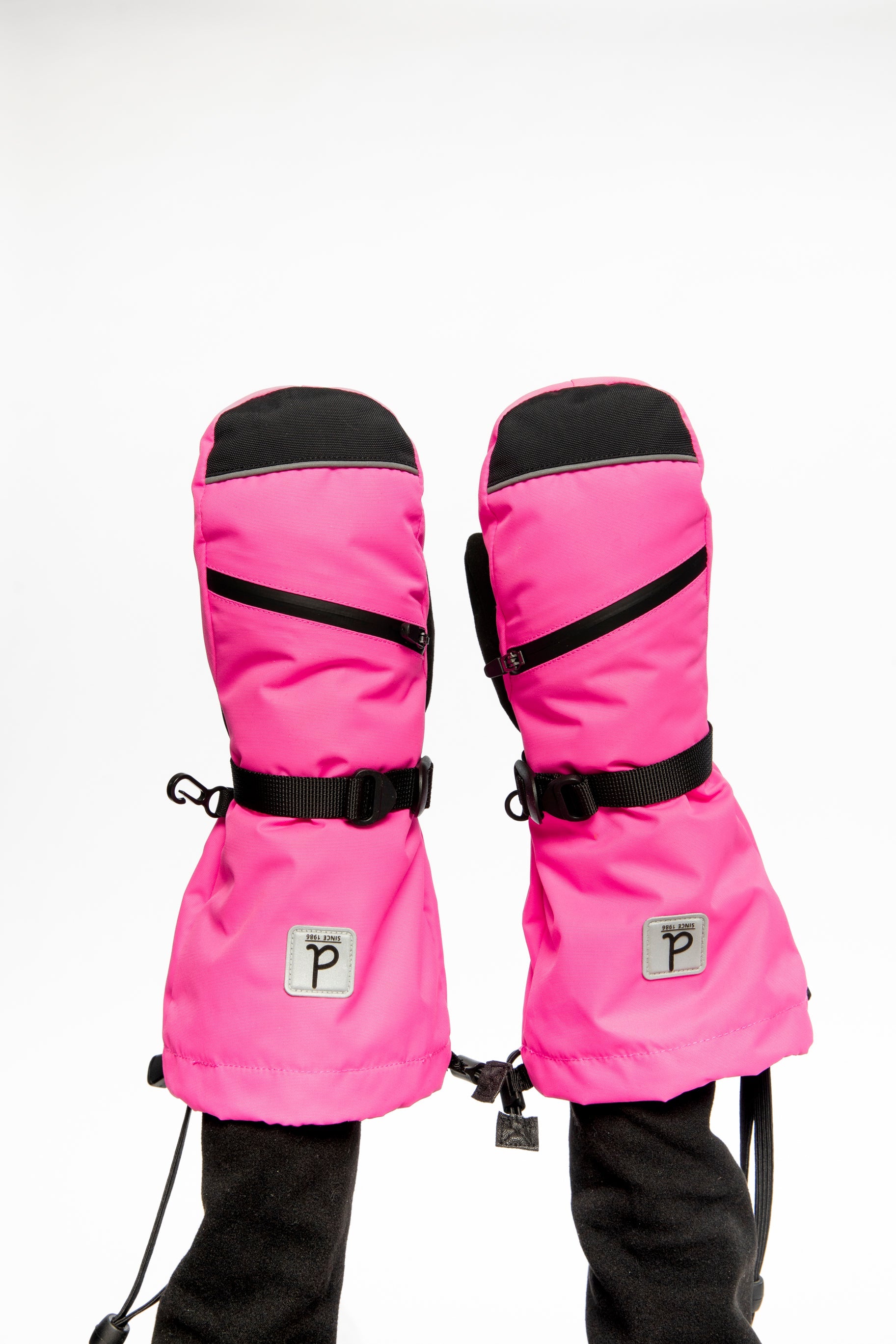 Teknik Winter Mittens Bright Pink-1