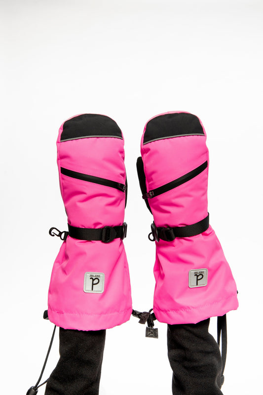 Teknik Winter Mittens Bright Pink-1