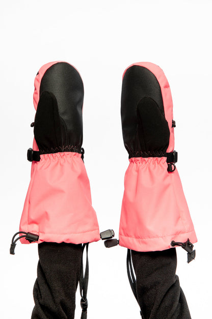 Teknik Winter Mittens Neon Coral-2