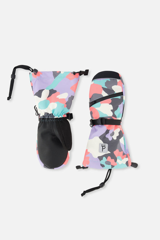 Teknik Winter Mittens Coral Camouflage-0