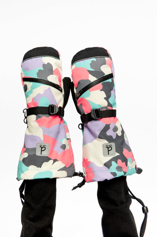 Teknik Winter Mittens Coral Camouflage-1