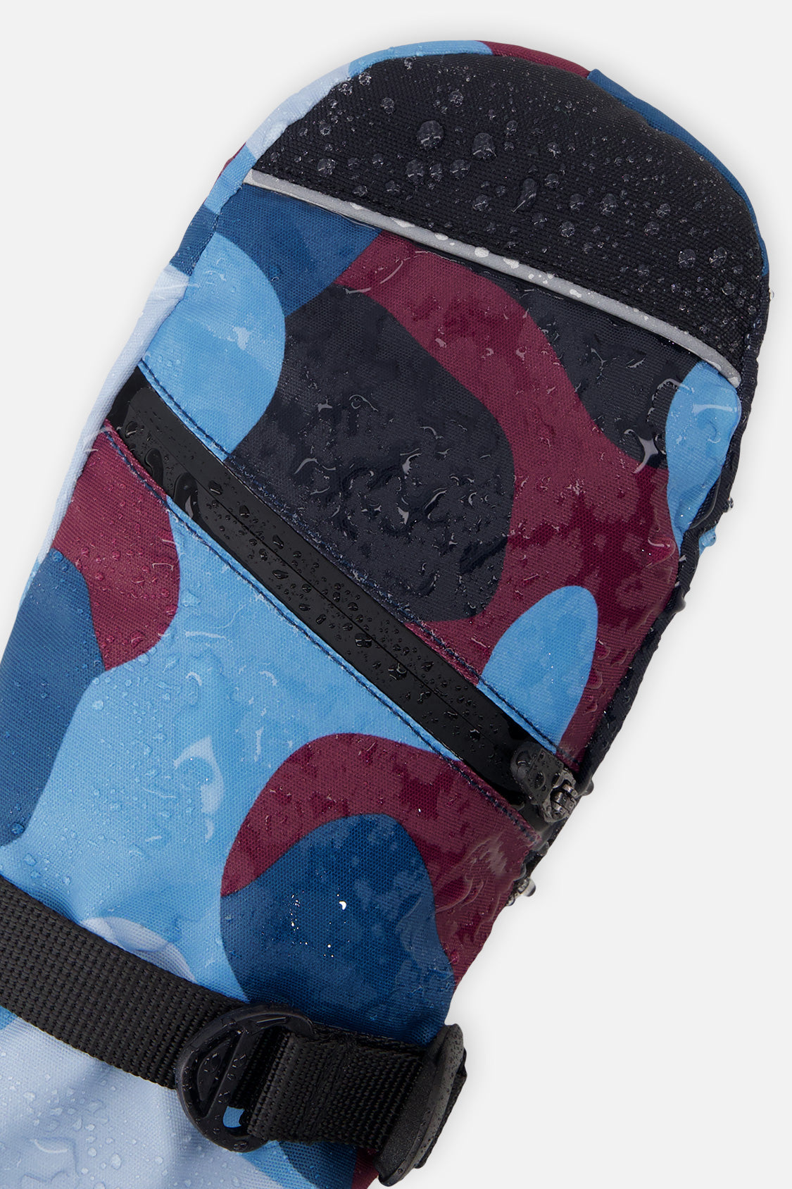 Teknik Winter Mittens Blue And Red Camouflage-3
