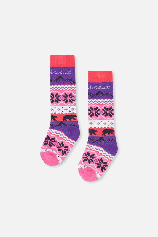 Ski Socks Pink-0