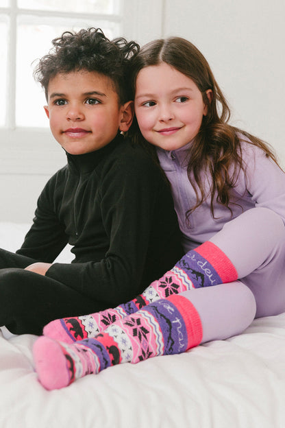 Ski Socks Pink-2