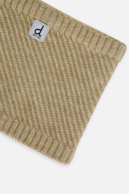 Winter Knit Neckwarmer Taupe-3