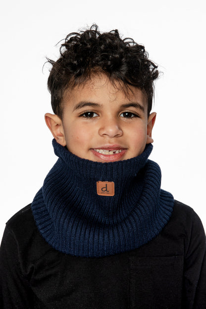 Winter Knit Neckwarmer Cool Dark Grey-1