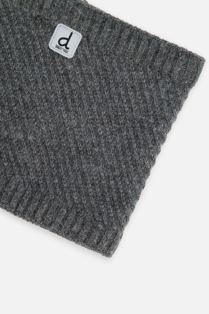 Winter Knit Neckwarmer Cool Dark Grey-3