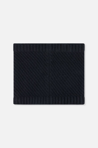 Winter Knit Neckwarmer Black-2