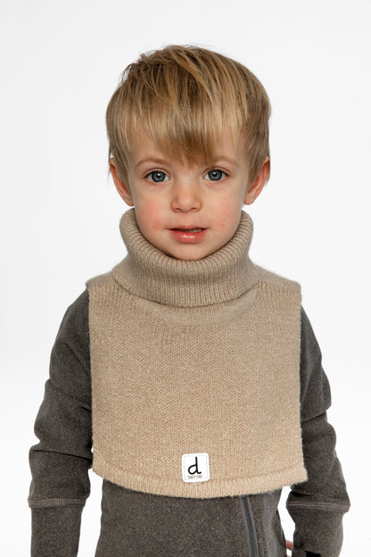 Baby Knit Turtle Neckwarmer Light Taupe-1
