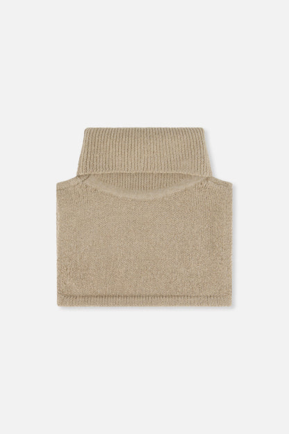 Baby Knit Turtle Neckwarmer Light Taupe-2