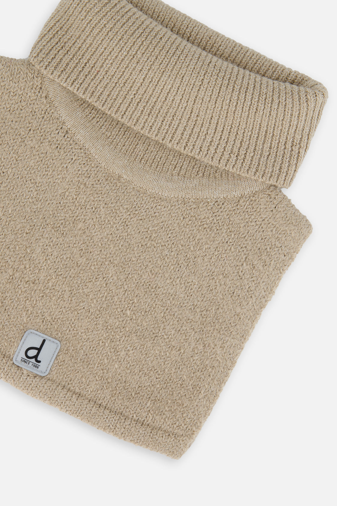 Baby Knit Turtle Neckwarmer Light Taupe-3