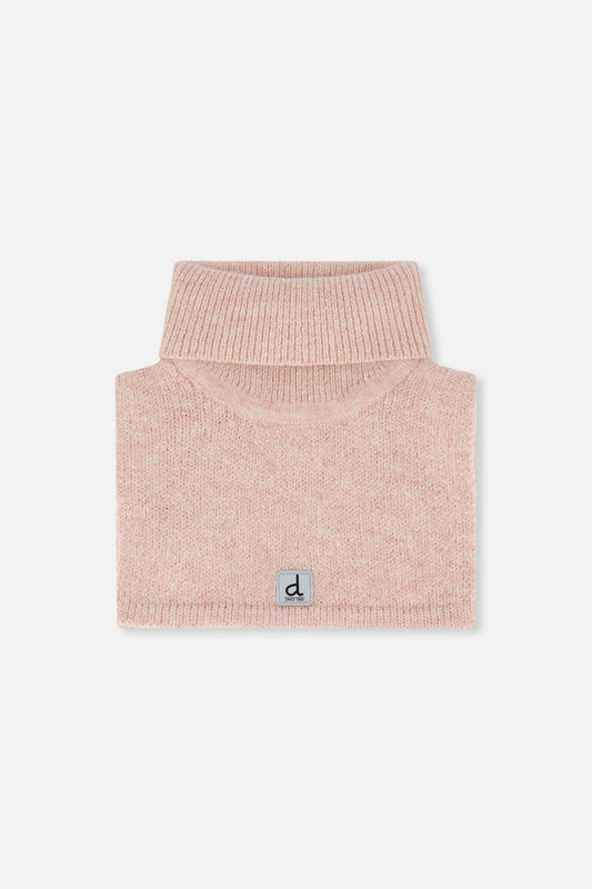 Baby Knit Turtle Neckwarmer Pale Dusty Pink-0