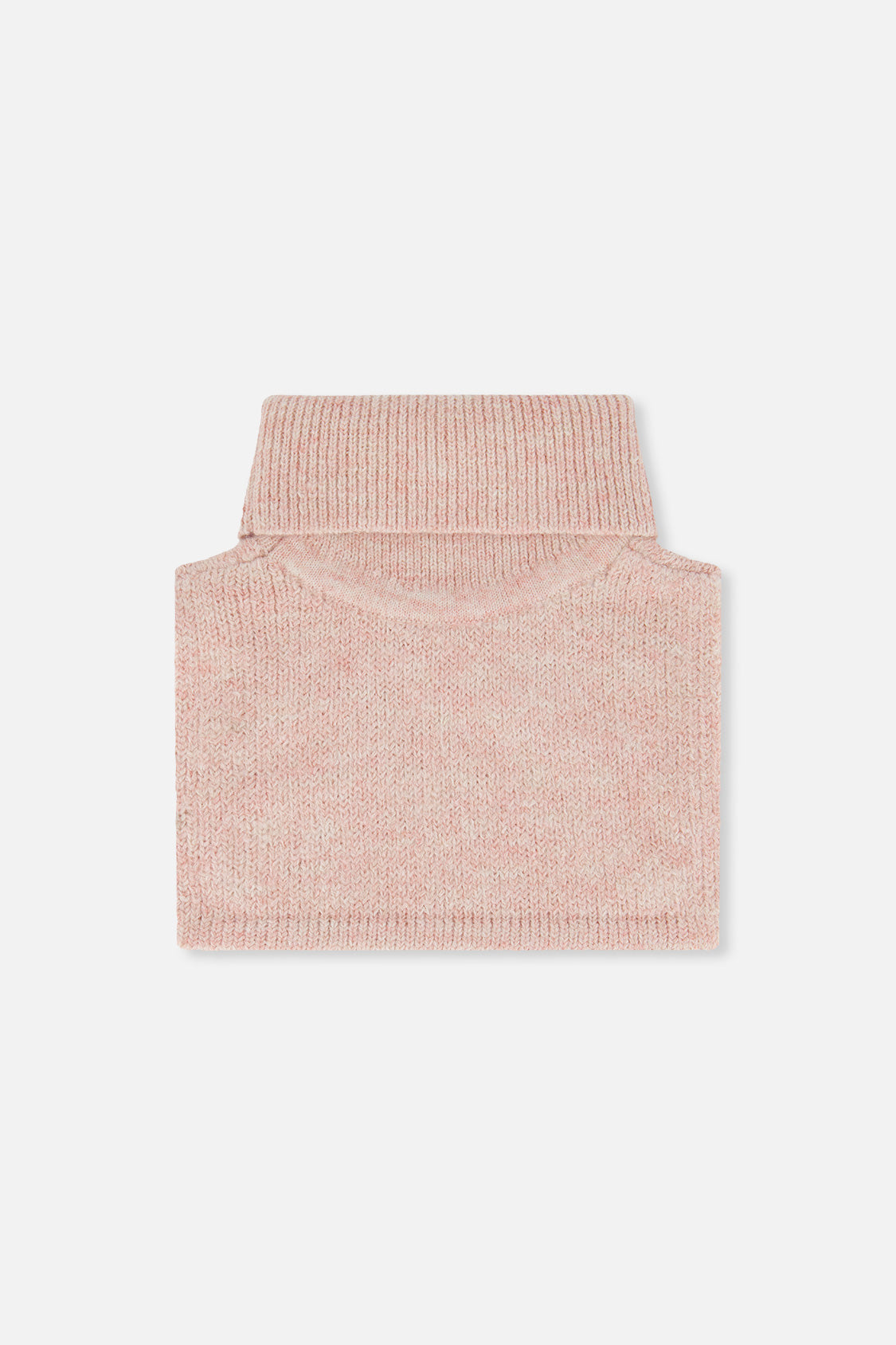 Baby Knit Turtle Neckwarmer Pale Dusty Pink-1