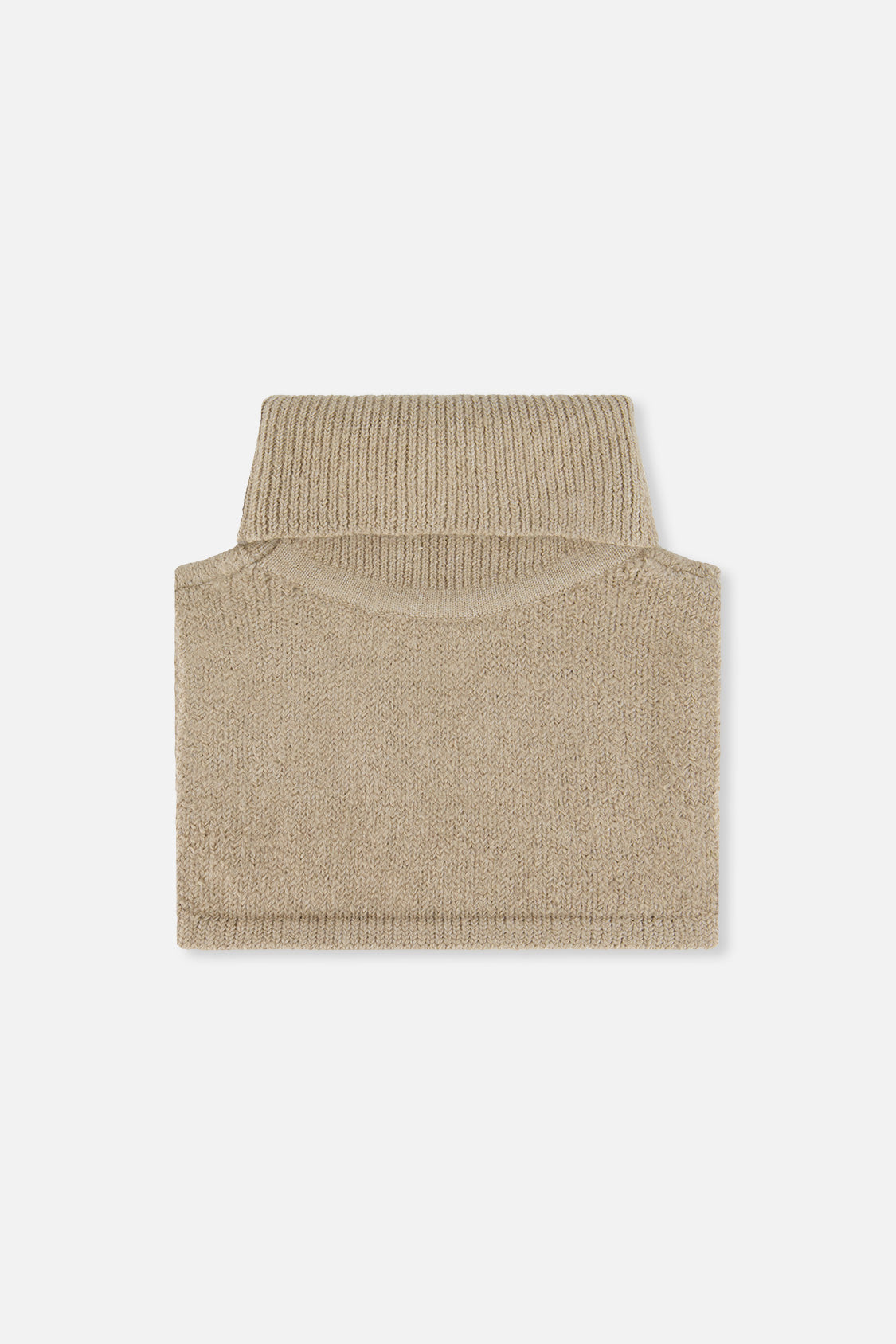 Knit Turtle Neckwarmer Light Taupe-2