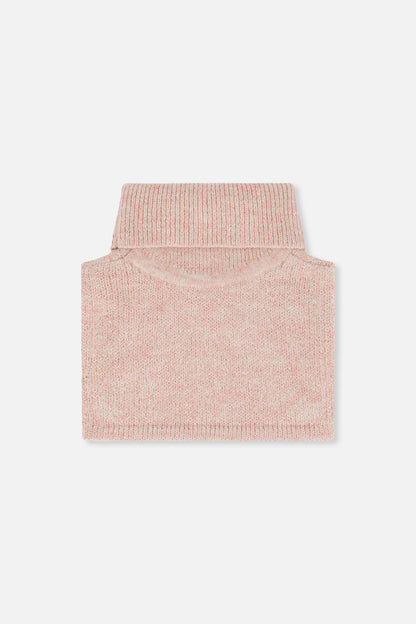 Knit Turtle Neckwarmer Pale Dusty Pink-2