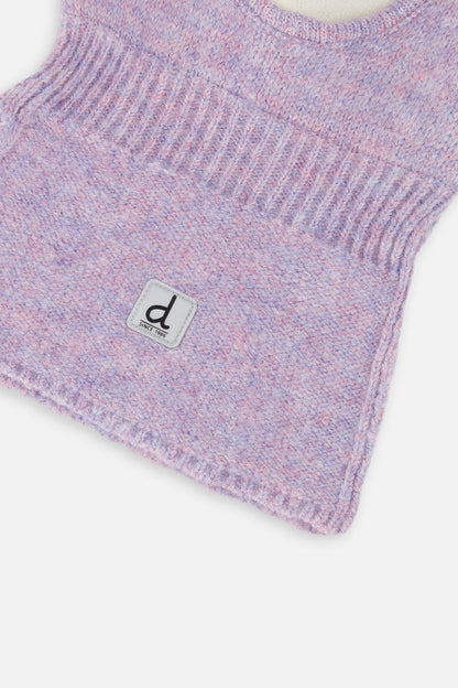 Baby Knit Bear Balaclava Lavender-2