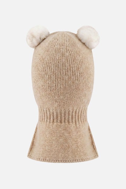 Knit Bear Balaclava Light Taupe-2
