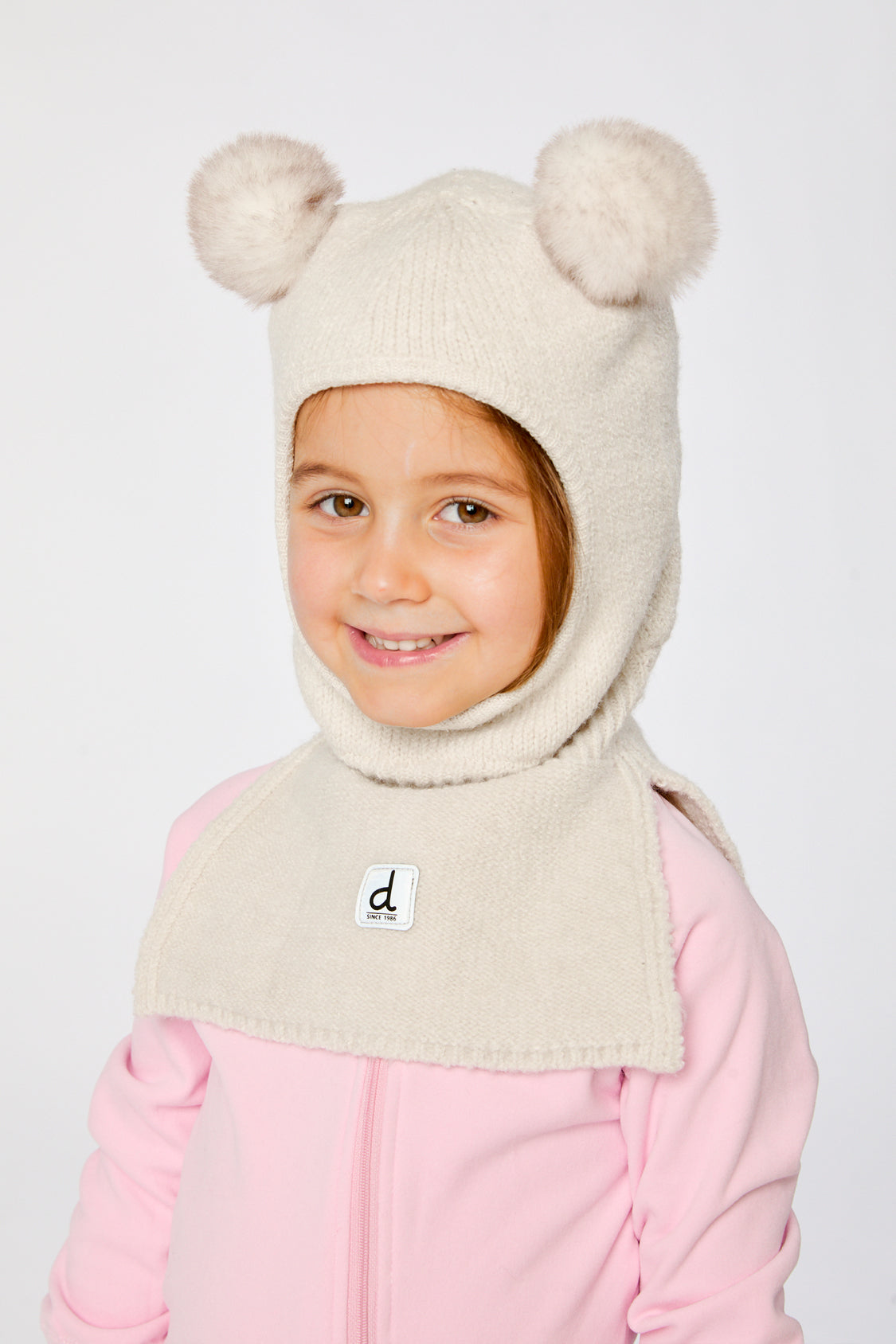 Knit Bear Balaclava Off-White-1
