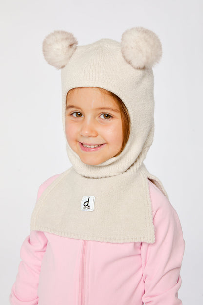 Knit Bear Balaclava Off-White-1