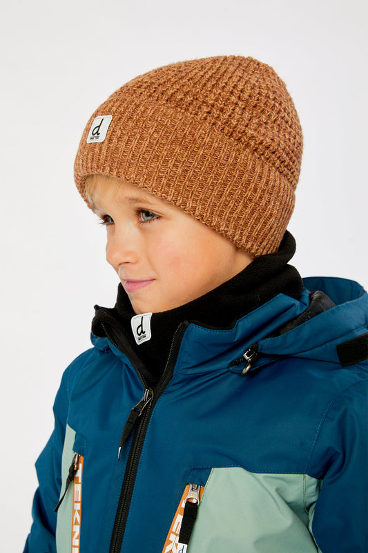 Winter Knit Hat Brown Sugar-1