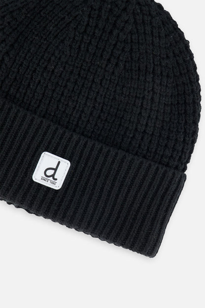 Winter Knit Hat Black-3